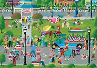 Casse-têtes SureLox - Collection Ville natale par Heronim - Défilé d'animaux - 1 000 pièces