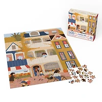 Puzzles Spin Master, Puzzle Une journée en ville, Puzzle de 500 pièces par l'artiste Fiona Lee avec poster décoratif