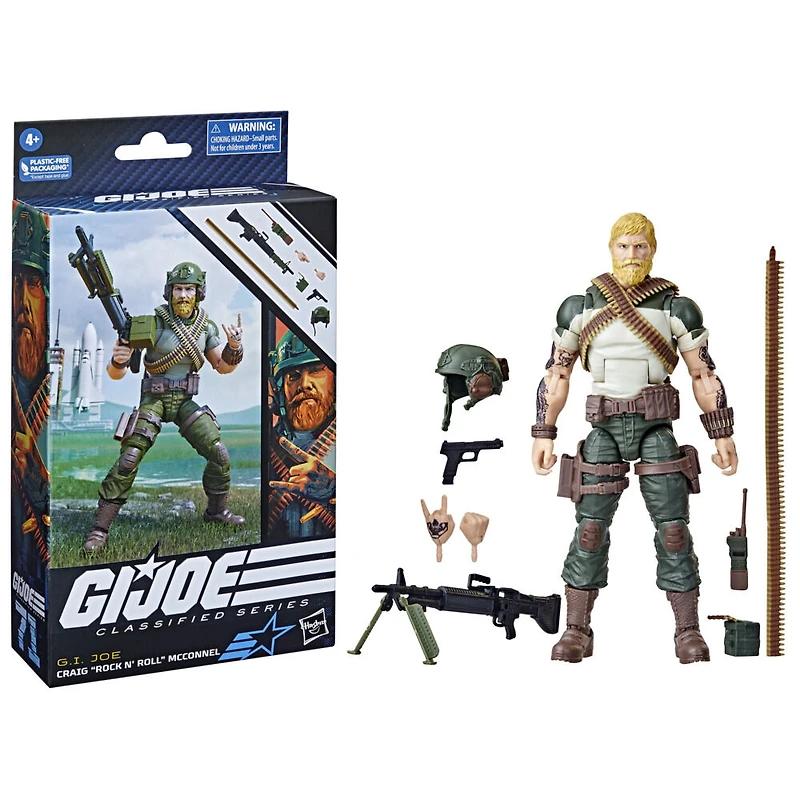 G.I. Joe Classified Series, figurine de collection 71 Craig "Rock 'N Roll" McConnel, échelle de 15 cm