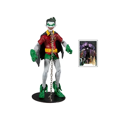 DC Multiverse Dark Nights Métal: Robin Earth-22 avec pièces de construction A pour figurine