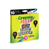 Crayola Neon Washable Markers, 10 Count