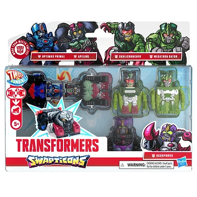 Transformers Swapticons Wild Jungle Mission, pack de 5 mini-figurines