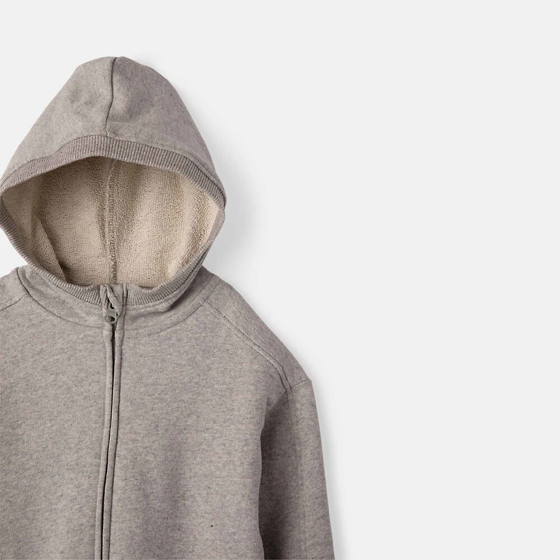 Zip Hoodie Dk Grey Mix 2-3Y