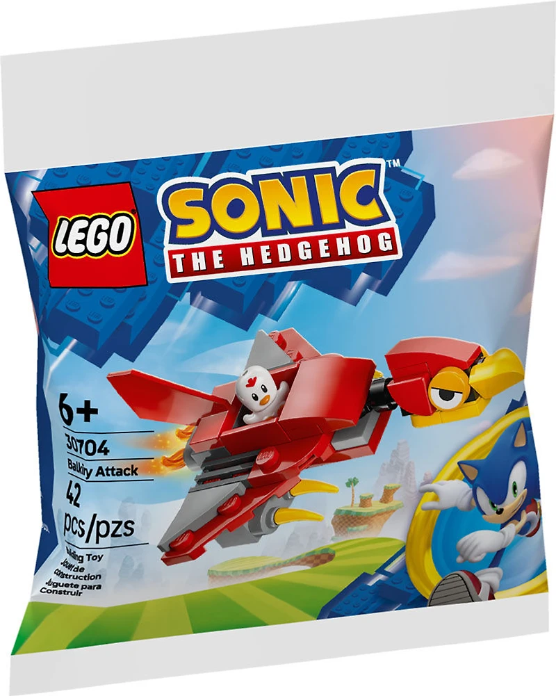 LEGO Sonic the Hedgehog Balkiry Attack Building Set - Includes Mini Clucky Figure and Buildable Balkiry Figure - 30704