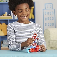 Marvel Spidey et ses Amis Extraordinaires, figurine articulée Spidey avec moto
