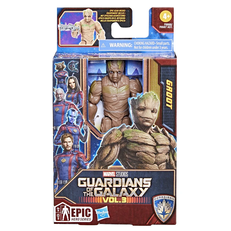 Marvel Studios Gardiens de la galaxie Vol. 3, figurine articulée Groot, Epic Hero Series