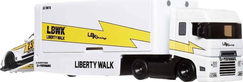 Hot Wheels Team Transport Camion et voiture de course