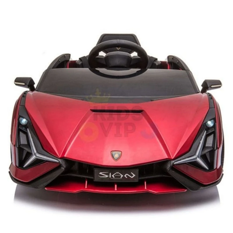 KidsVip 12V Enfants et Tout-Petits 4x4 Lamborghini Sian Edition Voiture Eléctrique avec Commande à Distance - Rouge