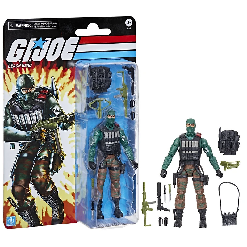 G.I. Joe Classified Series Retro Cardback, Beach Head Action Figure