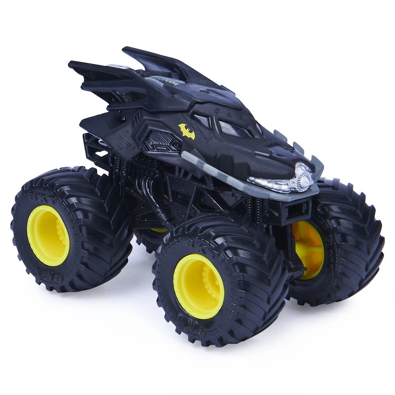 Monster Jam, Monster truck Batman officiel, véhicule en métal moulé, série Heros et Villians, échelle 1:64