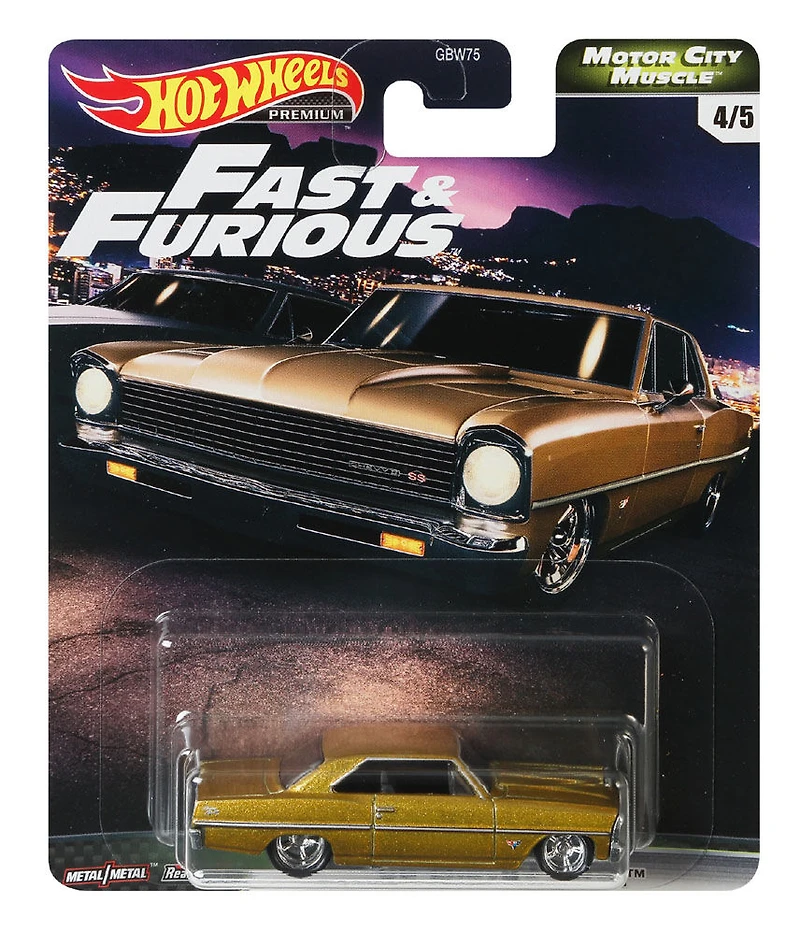 Hot Wheels - Véhicule Chevy Nova 1966
