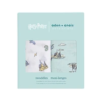 Muslin Swaddle Blk 2 Pack - Harry Potter