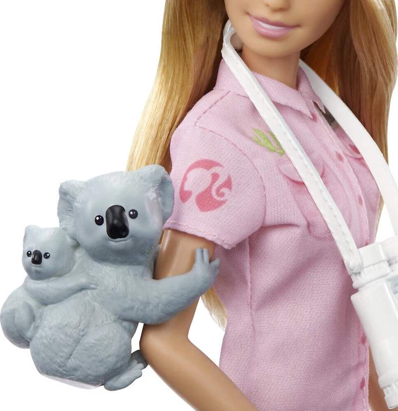 ​Barbie Zoologist Doll (12 inches), Role-play Clothing and Accessories: Koala and Baby Figure