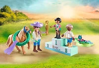 Playmobil - Cavaliers avec poneys et saut d'obstacles