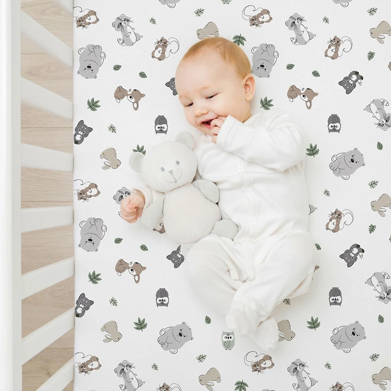 Koala Baby 1 pack Flannel Sheet Woodland Animals
