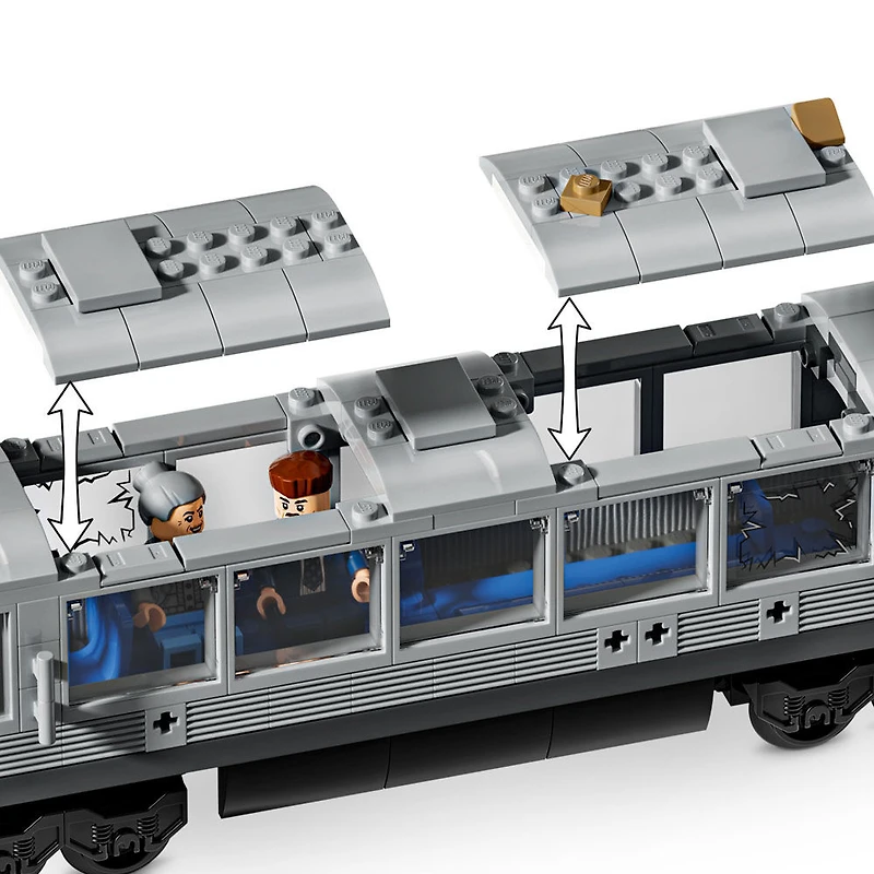 LEGO Marvel La Scène du Métro avec Spider-Man et Doc Ock, Cadeau de Jouet de Construction de Superhéros 76321