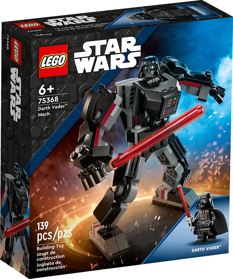 LEGOStar Wars Le robot de Darth Vader 75368 Ensemble de jeu de construction (139 pièces)