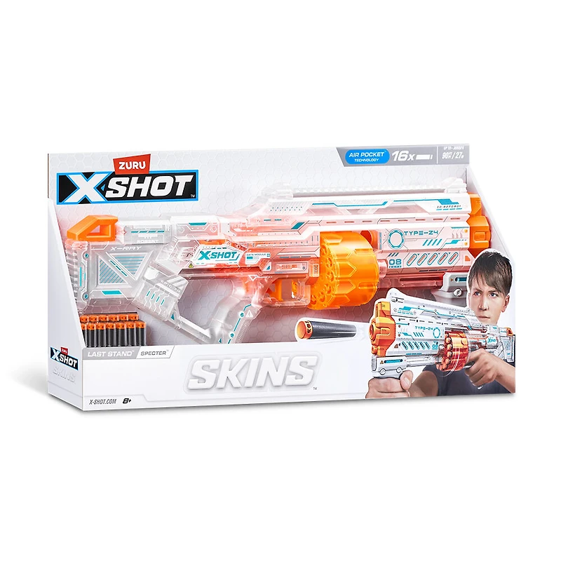 Pistolet à fléchettes XSHOT Skins Last Stand (16 fléchettes) par ZURU