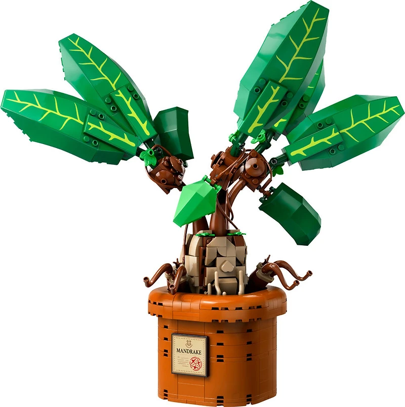 LEGO Harry Potter Mandrake Plant Toy Figure and Pot, Magical Gift Idea for Kids 76433