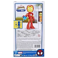 Marvel Spidey and His Amazing Friends Supersized Iron Man 9-inch Action Figure, Preschool Super Hero Toy for Kids
