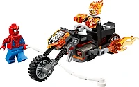 LEGO Marvel Spider-Man Contre la Moto de Ghost Rider - Jouet de Construction de Superhéros pour Enfants - 76335