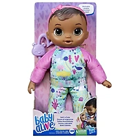 Baby Alive Soft 'n Cute, cheveux bruns, première poupée de bébé, lavable au corps souple, 28 cm, jouet de dentition