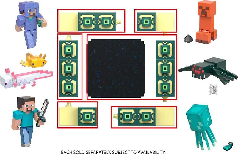 Minecraft - Figurines articulées - 8,26 cm (3,25 po) - Collection