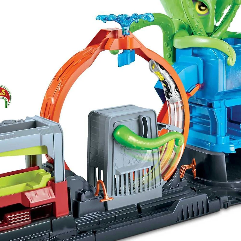 Hot Wheels City-Coffret Station de Lavage Ultime Pieuvre