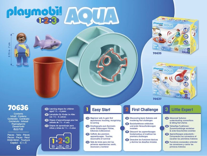 Playmobil - Roue aquatique avec bébé requin