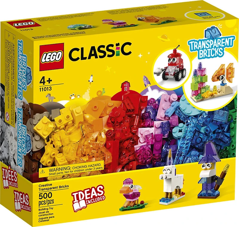 LEGO Classic Briques transparentes créatives 11013 (500 pièces)