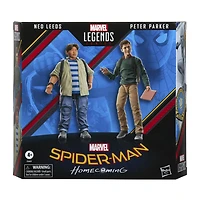 Marvel Legends Series Spider-Man 60e anniversaire, pack de 2 figurines Peter Parker et Ned Leeds univers MCU, 15 cm, 7 accessoires