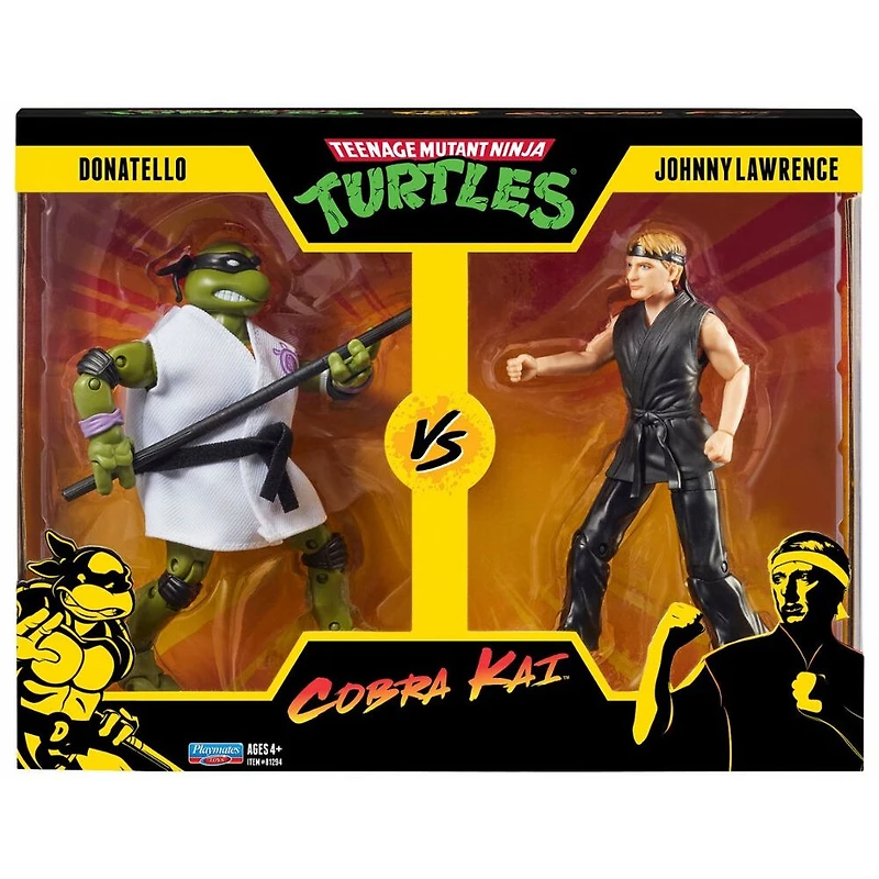 Teenage Mutant Ninja Turtles v. Cobra Kai: Donatello v. Johnny Lawrence - 6" Figurine (Pack de 2) - Édition anglaise