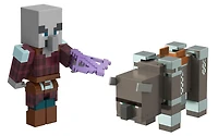 Minecraft - Dungeons - Figurines - Ravageur et Capitaine d'Invasion