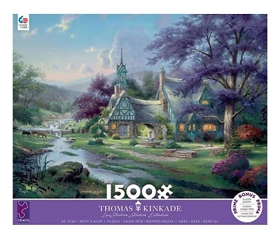 Ceaco Thomas Kinkade Puzzle 1500 pièces Clocktower Cottage
