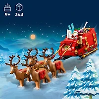 LEGO Santa's Sleigh Christmas Toy Building Set for Ages 9-13, with Reindeer & Santa Figurine, 40499