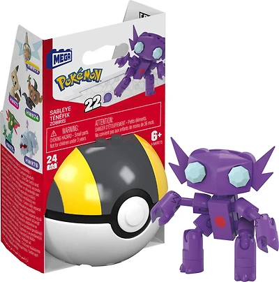 MEGA Pokémon Figurine articulée Ténéfix, 24pièces