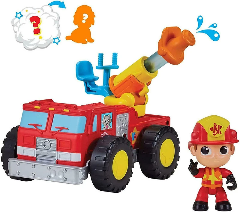 Vlad and Niki - Camion de pompiers avec le pompier Niki