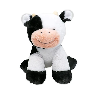 Plushies by Baby Mode Peluche vache noire et blanche - 11"