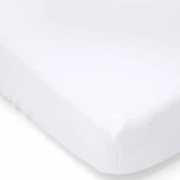 Necessities By Tendertyme White Flannel Crib Sheet