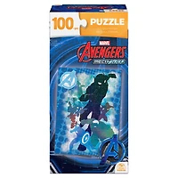 Marvel Avengers, Mech Strike, Puzzle de 100 pièces, jouets rétro, puzzles pour enfants Avengers, cadeaux Marvel, jouets super-héros, pour les enfants à partir de 4 ans