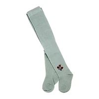 Baby Mode Ensemble 3 pièces en tricot froissé : motif floral vert