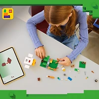LEGO Minecraft La Ferme-Poule - Jouet de Construction de Jeu de Construction avec des Figurines d'Animaux et un Poulailler - 21585