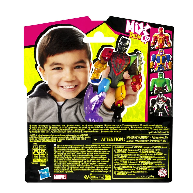 MixMashers Marvel Black Panther Avengers Mix-And-Match Action Figure & Accessories