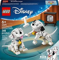 LEGO Disney Lucky et Penny, les Chiots des 101 Dalmatiens, Idée-Cadeau, Jouet de Construction pour Enfants 43271