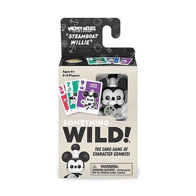 Funko Games Something Wild! Steamboat Willie jeu de cartes - Édition anglaise