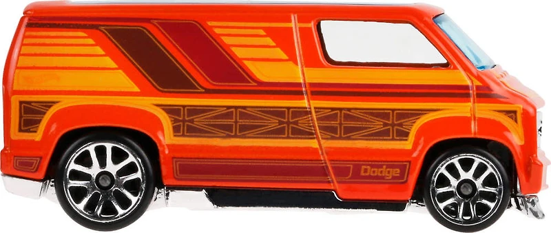 Hot Wheels 77 Dodge Van à l'échelle 1:64, véhicule sur le thème de Surf's Up