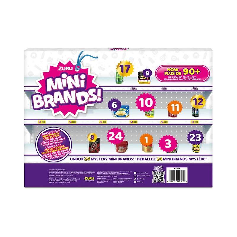 Calendrier de l'Avent de Mini Brands en édition limitée, avec 4 Minis exclusifs par ZURU