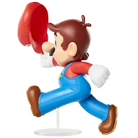 Personnage Nintendo 2,5po avec articulation limitée - Mario salue son chapeau