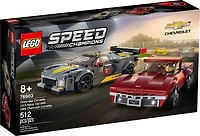 LEGO Speed Champions Voiture de course Chevrolet Corvette C8.R et Chevrolet Corvette 1969 76903