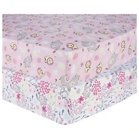 2 Pack Microfiber Sheets - Jungle Flowers